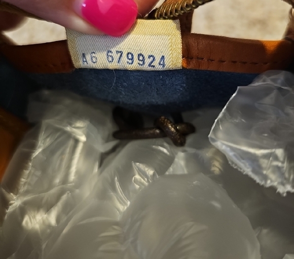 Dooney and Bourke Vintage Striking Night Sky Dark Blue Satchel Shoulder Bag - Picture 16 of 16